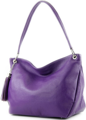 Modamoda De - T154 - Ital Schultertasche Umhängetasche Aus Leder