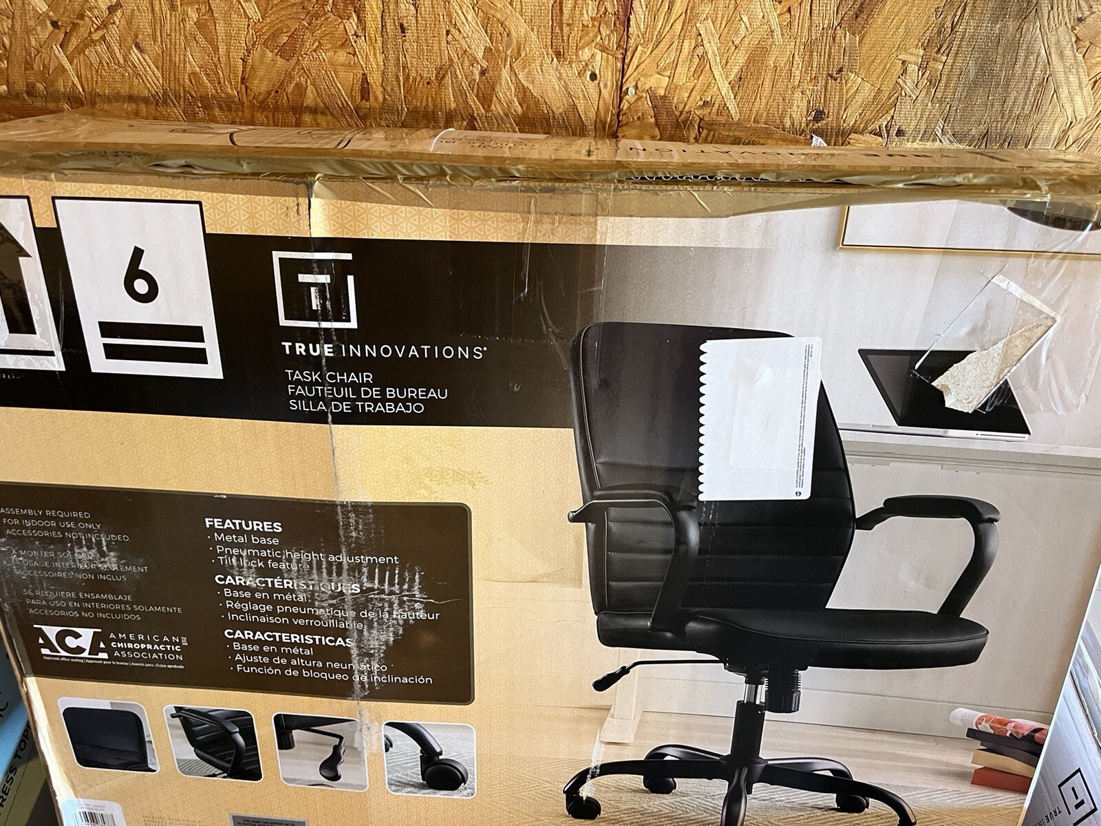 True Innovations Task Chair, black 4001 eBay