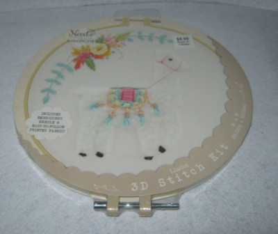 Needle Creations - 3D Stitch Kit - Llama - New/Sealed