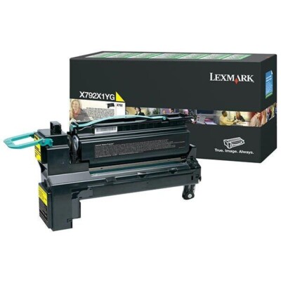 Genuine Sealed Lexmark X792X1YG Yellow Extra High-Yield Toner X792 ** DAMAGE **