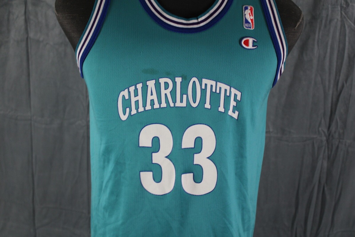 Charlotte Hornets Jersey (VTG) - Alonzo Morning 33 by Champion