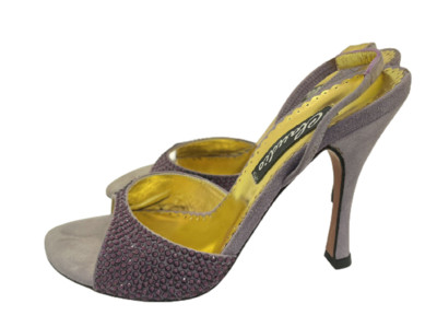 Francesco Sacco Women's Shoes Purple Suede Size 35 (US 4.5) Italy Retail $420