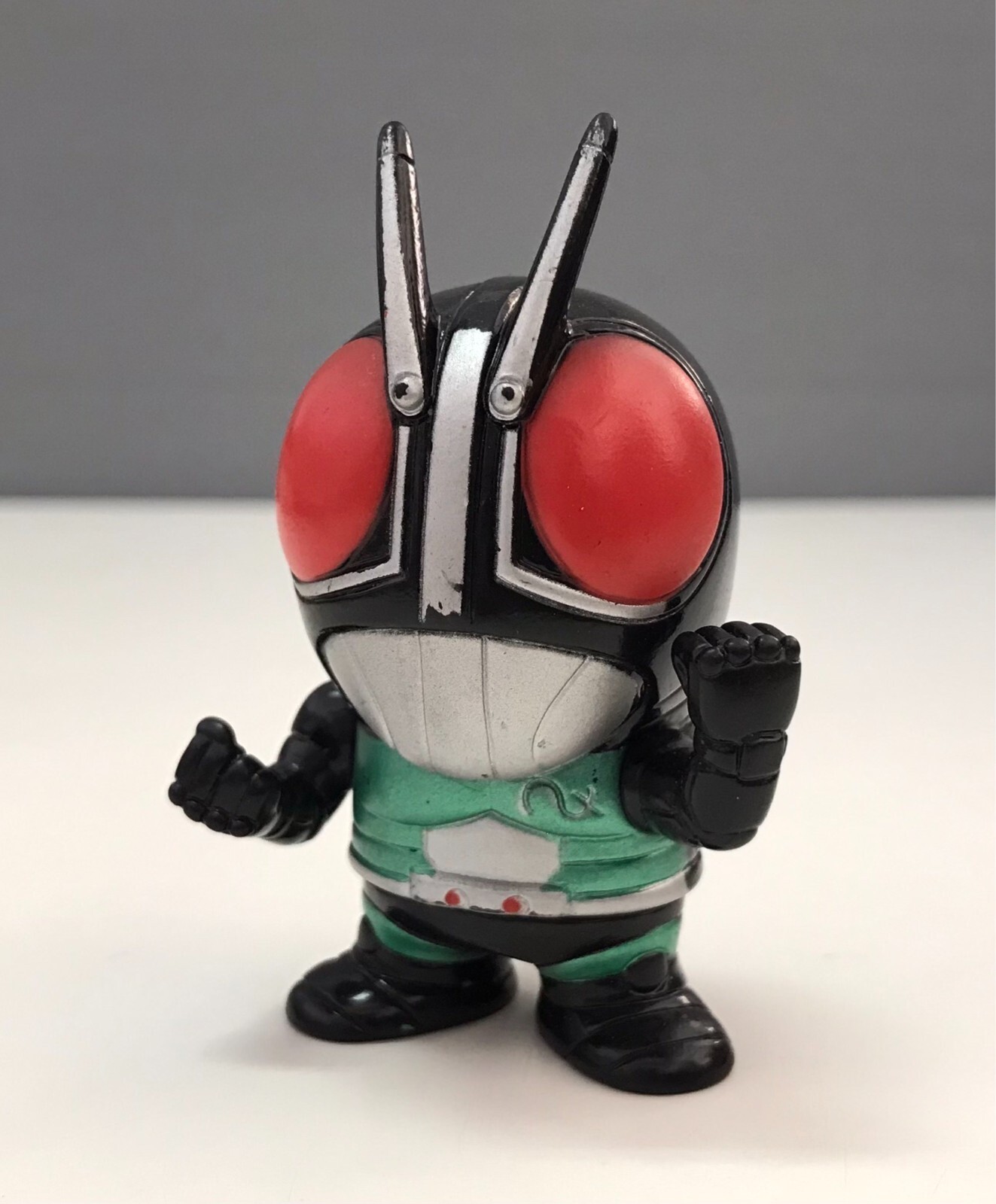 BANDAI 1992 KAMEN RIDER CLUB SD KAMEN RIDER BLACK RX SOFUBI VINYL FIGURE DOLL MA