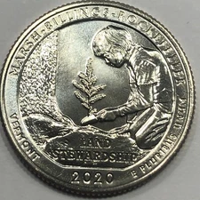 2020 S -  Marsh-Billings-Rockefeller Vermont - National Park Quarter Dollar