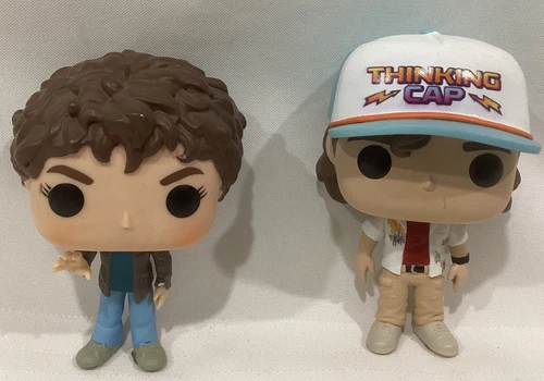 Funko Pop! Vinyl Lot of 2 Stranger Things Dustin Henderson #1240 + Netflix #545