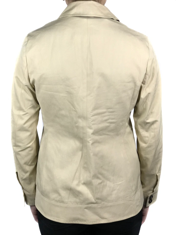 BURBERRY LONDON Mujer Beige Algodón Coach Chaqueta | Talla aprox. M Foto 3 de 4