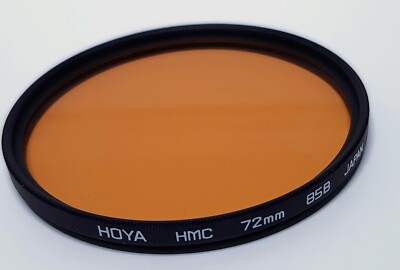 72mm Hoya HMC Multi-Coated 85B 85-B 85 B Color Conversion Glass Lens Filter H MC