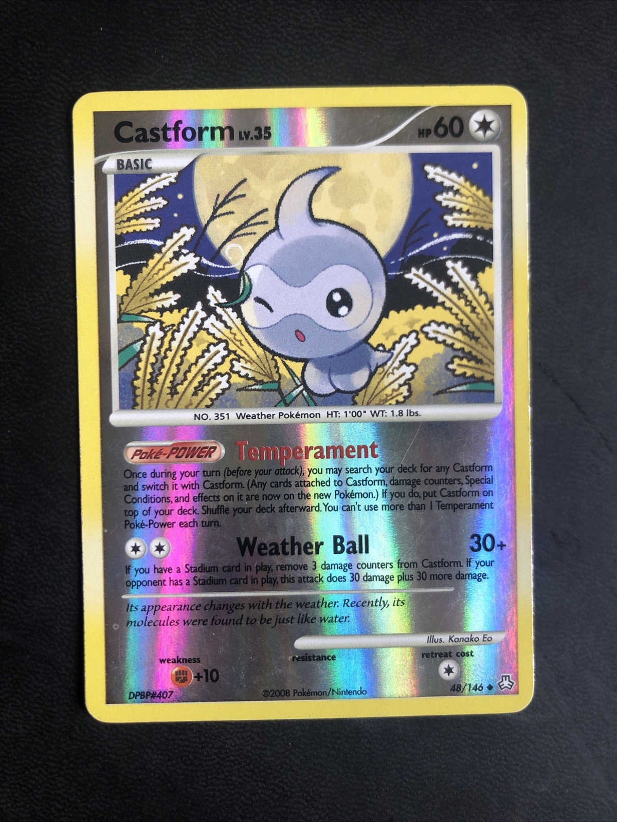 Pokemon Castform 48/146 Legends Awakened Reverse Holo LP