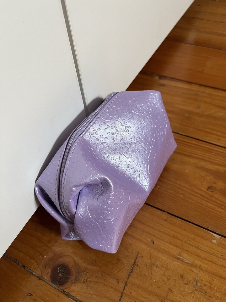 Superdrug Purple Butterfly Wash Bag Makeup PVC eBay