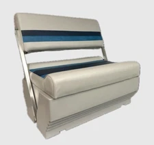 Premium Series Pontoon Flip Flop Seat Cushion Set W/BASE G/N/B 3013-3020ABDK