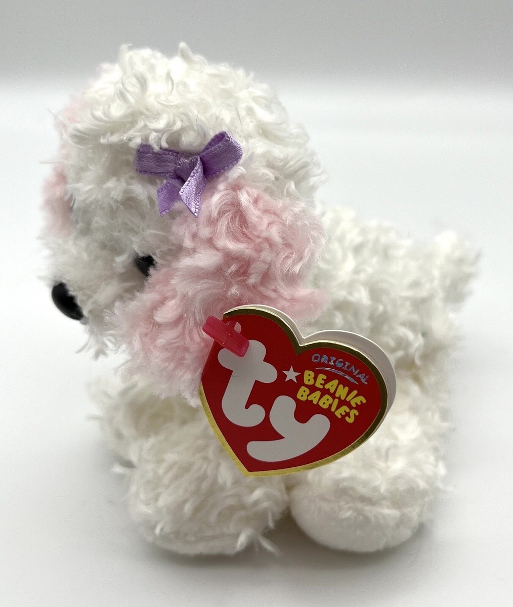 Ty Beanie Babies “Sugarpup” the White & Pink Puppy Dog 2006 | eBay