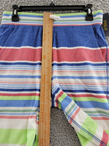 Polo Ralph Lauren Striped Cotton Mesh Shorts Boy's L(14-16) Multi w/ Pockets - Picture 7 of 15