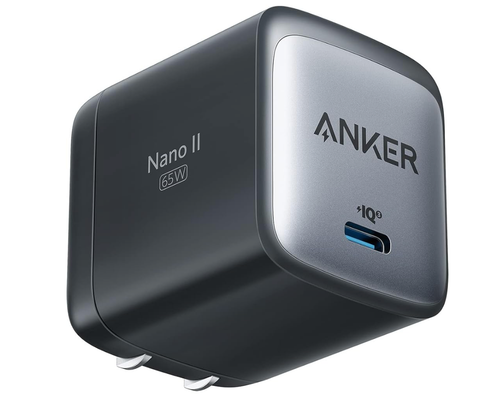 Anker Nano 65W Chargeur USB C GaN II Adaptateur Secteur PPS Pliable Rapide (A2663)