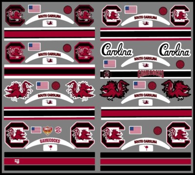 Decalcomanie Per Casco Da Football – Full Size – Tema Carolina