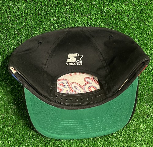 VTG 90s Philadelphia 76ers Sixers Script Starter Bubble Letters Snapback Hat New - Picture 2 of 8