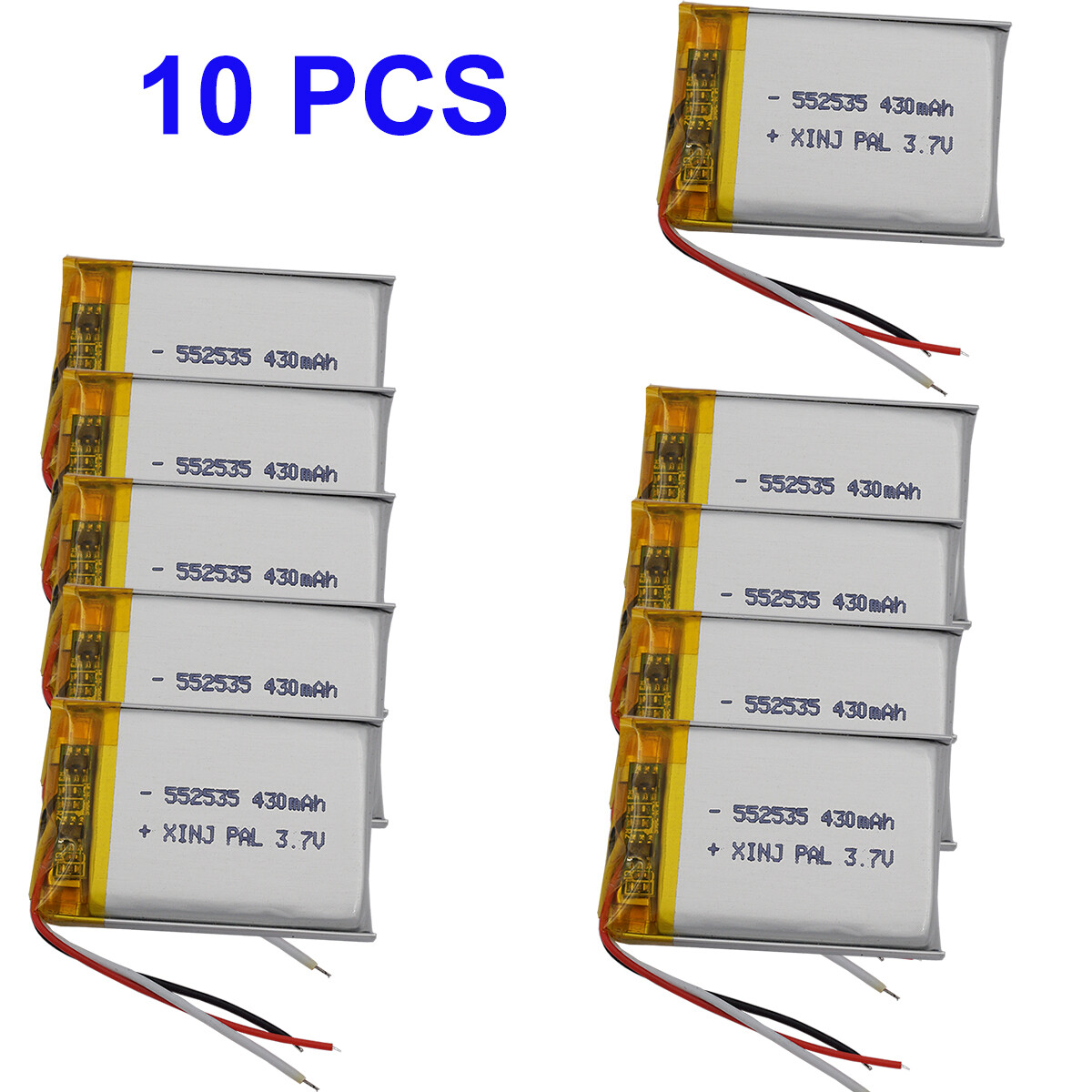2pc 500mAh 3,7 V 602035 lithium-polymer akku Für n... - Viceal
