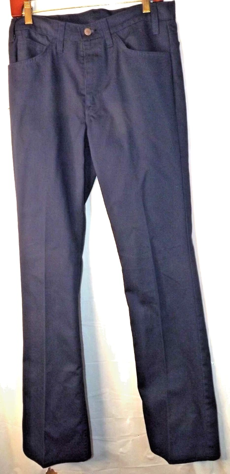 Винтажные мужские штаны Levi's Sta-Prest темно-синие 60-е 70-е Stiaight Leg размер 32 W x 36 L - Изображение 2 из 4