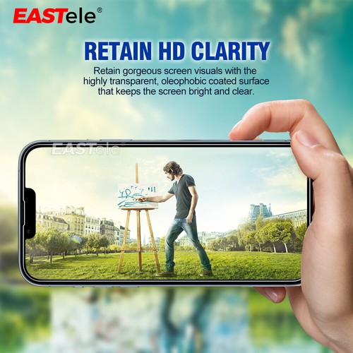 2x GENUINE EASTele Apple iPhone XS Max XR 8 Plus Tempered Glass Screen Protector - Picture 2 of 23