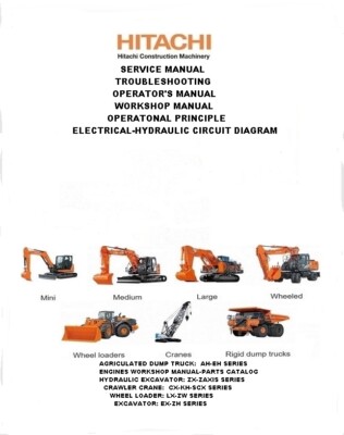 HITACHI-SERVICE-REPAIR MANUAL-PARTS CATALOG-OPERATORS MANUAL-ELECTRICAL DIAGRAM