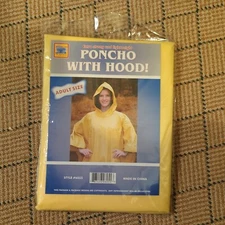 American Plastics Poncho With Hood