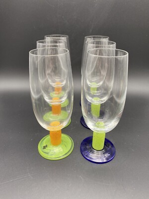 WMF Hand Blown Ice Tea Glasses Set of 6 Vintage