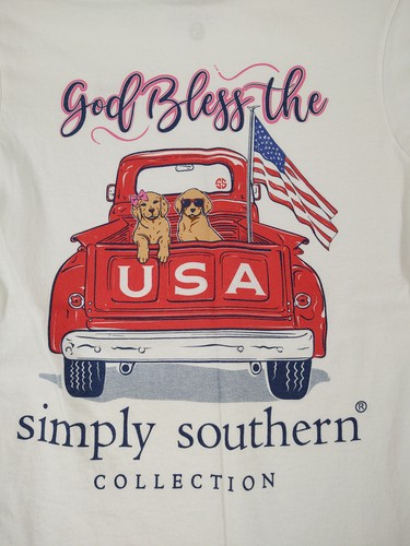 simply southern god bless the usa shirt