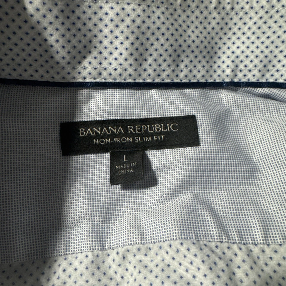 Camisa de vestir ajustada sin planchar Banana Republic talla grande Foto 2 de 3