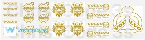 Code 3 Adhesive Vinyl Decal Suit WSI, Tekno & Corgi 1/50 Volvo - Volvo Logos - Picture 4 of 10
