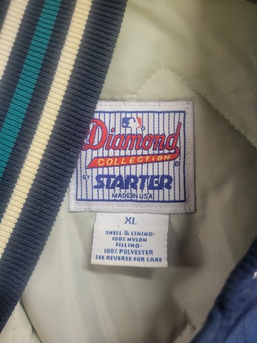 Seattle Mariners Starter Jacket Quilted XL Blue/Teal - Picture 2 of 4