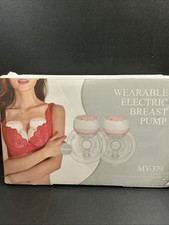 Wearable Electric Breast Pump Double MY379 Pink New Open Box
