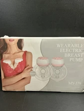 Wearable Electric Breast Pump Double MY379 Pink New Open Box 