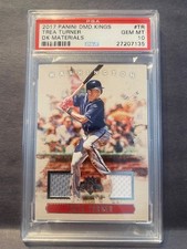 2017 Panini Diamond Kings DK Materials Trea Turner DKM-TR Dual Patch GEM MINT 10