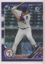 2019 Bowman Chrome Prospects Purple Shimmer Refractor Eli White #BCP-168 u5x