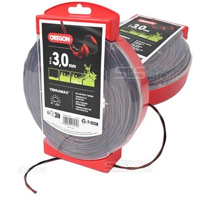 Oregon Profi Mähfaden TerraMax 3 mm x 44 m Trimmerfaden Freischneidefaden 636778