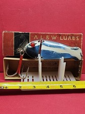 Vintage A.L. & W Lures Jointed Spoon HUGE Casting Fishing Lure With Orignal Box!
