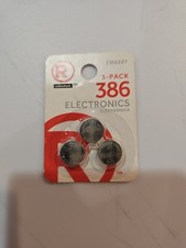 Radio Shack 2302246 386 watch batteries 3 pack