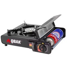 Fornello a Gas 4 Cartucce di gas Butano da Campeggio Portatile con Valigetta