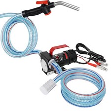 Diesel Transfer Pump, 12 Volt Fuel Transfer Pump with Nozzle Hoses for Transf...