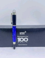 Montblanc Starwalker Ballpoint Pen Black +Blue Body With Marble Design Black Ink