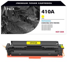 1PK CF412A Yellow Toner Compatible with HP 410A LaserJet Pro M452dn M452dw M377