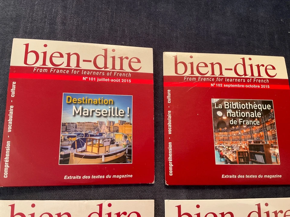 LOT:  7 BIEN-DIRE CDs 2015-2017  [FRENCH LISTENING & PRONUNCIATION GUIDE] - Image 4 of 4