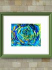 Whirlpool Contemporary Expressionist Original 9x12 Painting On Paper Signed — photo 6