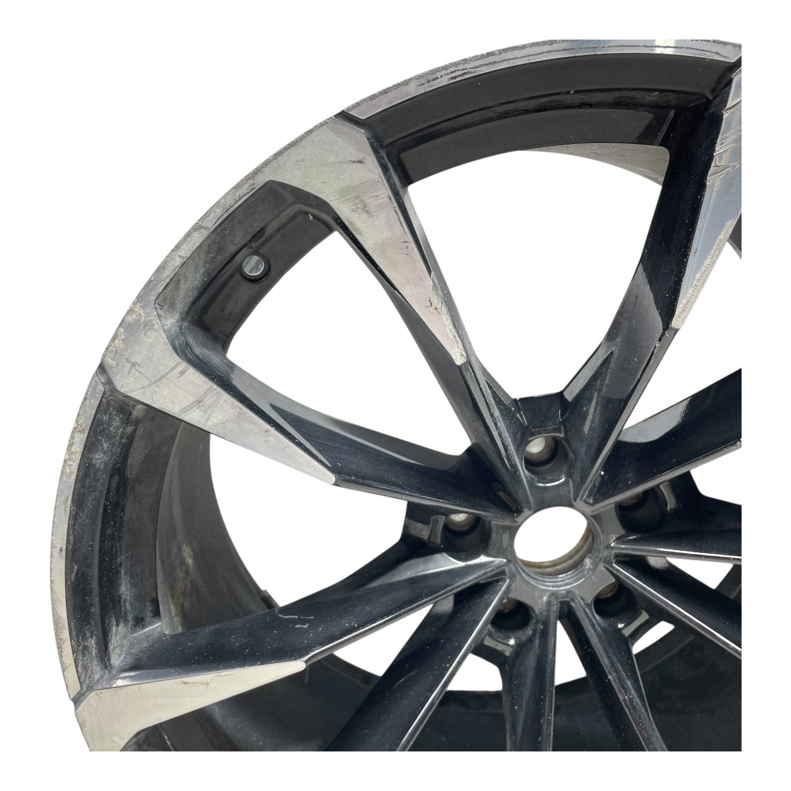 Lamborghini Urus 23" 23x11.5J ET22 Rear Wheel Rim Black Machined OEM *Damaged*