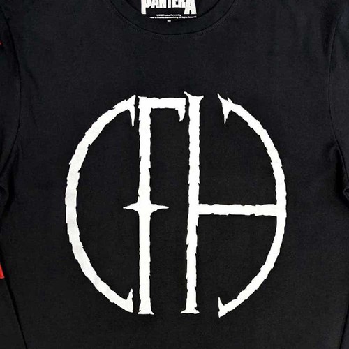 Camiseta Pantera Logo Banda Deshilachada Nueva Oficial Unisex Negra Manga Larga - Imagen 3 de 4