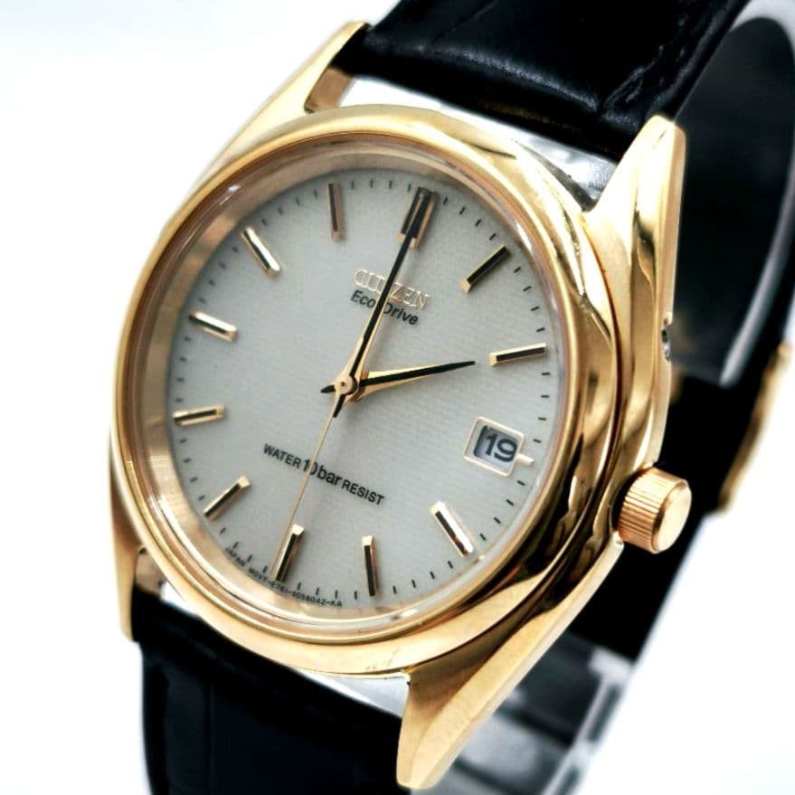 Excellent Condition Working CITIZEN Watch Eco Drive  Strap Men s