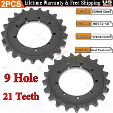 2× 9 Hole 21 Teeth Drive Sprocket For Kubota KX033-4 KX91-3 KX71-3 Undercarriage