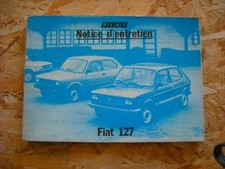 MANUEL NOTICE D'ENTRETIEN FIAT 127