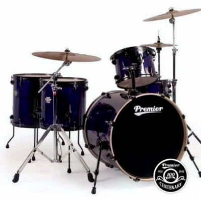 PREMIER CABRIA GOTH Drumkit Purple Stain - Black Chrome Limited Edition RARE NOS - Bild 1 von 4