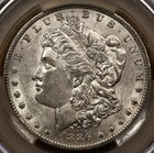 1886-O Morgan dollar, CACG AU58, dusty gem-for-grade original DavidKahnRareCoins — photo 1