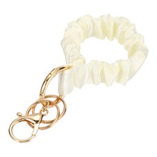 Stretchy Removable Scrunchie Keychain Wristlet-1Pcs Light Pink